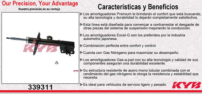 AMORTIGUADOR DELANTERO DERECHO GAS EXCEL-G NISSAN MURANO (2011-2014) KYB