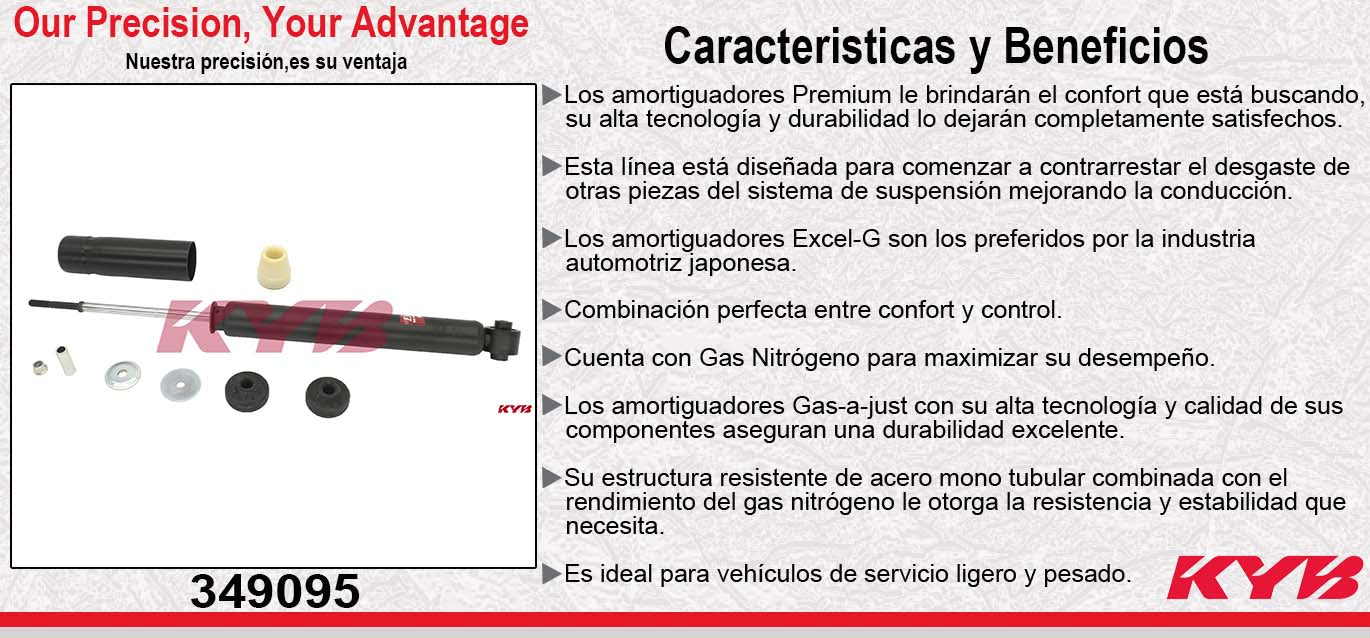 AMORTIGUADOR TRASERO GAS EXCEL-G ACURA. RDX (2007-2012) KYB
