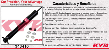 AMORTIGUADOR DELANTERO GAS EXCEL-G TOYOTA. TACOMA 2WD EXTENDED CAB EXC. PRE-RUNNBER (1999-2004) KYB