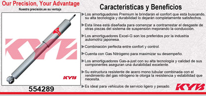 AMORTIGUADOR TRASERO GAS-A-JUST FORD GRAND MARQUIS, MARQUIS TODOS (1979-2002) - FORD LTD II TODOS (1977-1979) - FORD RANCHERO TODOS (1972-1979) KYB