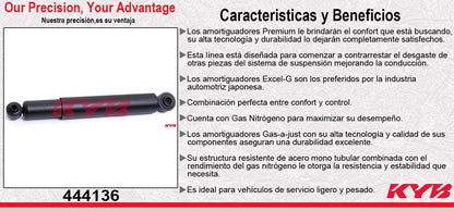 AMORTIGUADOR TRASERO HIDRÁULICO MAZDA PICK-UP B1600-B2000-B2500 B2600 4X4 (1987-1993) KYB