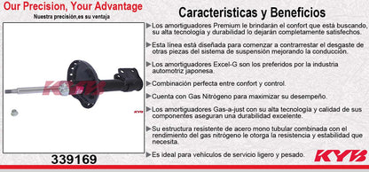 AMORTIGUADOR DELANTERO DERECHO GAS EXCEL-G SUBARU FORESTER (2009-2012) KYB
