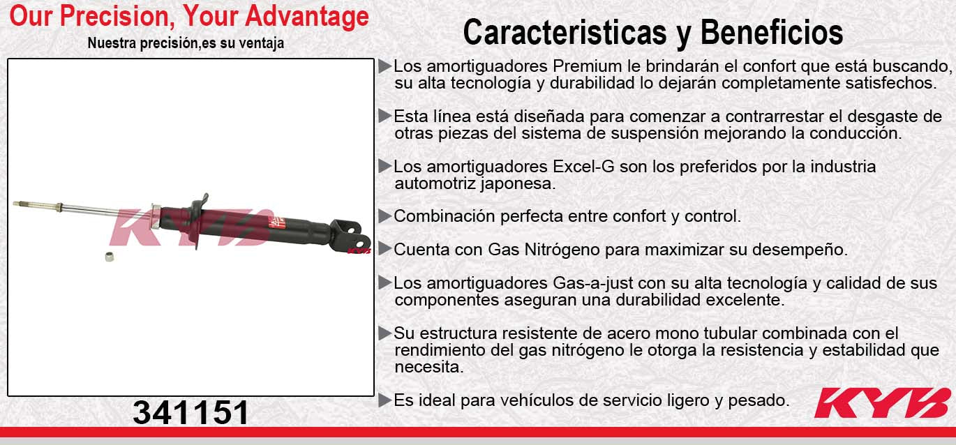 AMORTIGUADOR TRASERO GAS EXCEL-G NISSAN. 300ZX TODOS EXC. SUSPENSION HICAS (1990-1996) KYB