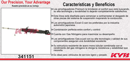 AMORTIGUADOR TRASERO GAS EXCEL-G NISSAN. 300ZX TODOS EXC. SUSPENSION HICAS (1990-1996) KYB
