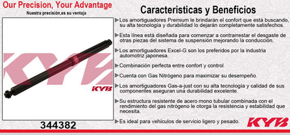 AMORTIGUADOR TRASERO GAS EXCEL-G FORD F-250 [SOLO PARA MODELOS 2WD] SUPERDUTY (3/4 TON.) (1999-2004) -FORD F-350 [SOLO PARA MODELOS 2WD] (SUPERDUTY 1 TON.) (SOLO CON LLANTA DOBLE EN EL EJE ) (05) - FORD F-350 [SOLO PARA MODELOS 2WD] (SUPERDUTY) (NO KYB