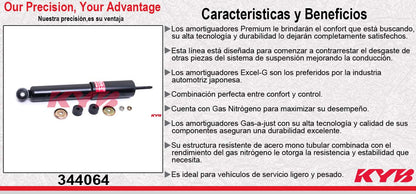 AMORTIGUADOR GAS EXCEL-G DELANT DODGE. VAN1000 (2008-2009) KYB