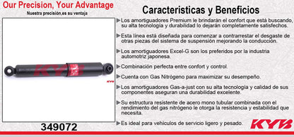 AMORTIGUADOR TRASERO GAS EXCEL-G CHEV ASTRA (2007-2008) KYB