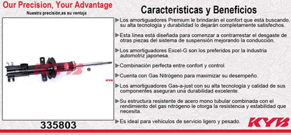 AMORTIGUADOR DELANTERO GAS EXCEL-G RENAULT TRAFIC (2007-2014). KYB