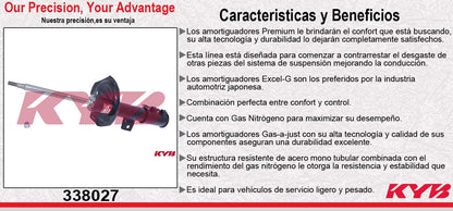 AMORTIGUADOR DELANTERO IZQUIERDO GAS EXCEL-G KIA FORTE (2010-2013) KYB