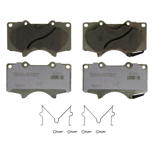 BALATA CERÁMICA DELANTERA TOYOTA 4 RUNNER 2004-2013 ; TOYOTA FJ CRUISER 2007-2013 ; TOYOTA HILUX NUEVA 2013-2013 ; TOYOTA SEQUOIA 2003-2007 ; TOYOTA TACOMA 4WD 2006-2015 ; TOYOTA TUNDRA 2003-2007 WAGNER