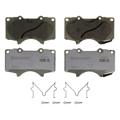 BALATA CERÁMICA DELANTERA TOYOTA 4 RUNNER 2004-2013 ; TOYOTA FJ CRUISER 2007-2013 ; TOYOTA HILUX NUEVA 2013-2013 ; TOYOTA SEQUOIA 2003-2007 ; TOYOTA TACOMA 4WD 2006-2015 ; TOYOTA TUNDRA 2003-2007 WAGNER