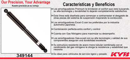 AMORTIGUADOR TRASERO GAS EXCEL-G VW AMAROK (2011-2018) TODOS KYB