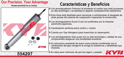 AMORTIGUADOR DELANTERO GAS-A-JUST DODGE RAM 1500 / 2500 4X2 Y 4X4 (1994-2003) KYB