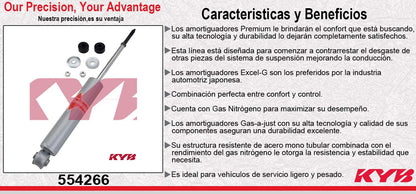 AMORTIGUADOR DELANTERO GAS-A-JUST DODGE DAKOTA 4X4 (1987-1996) KYB
