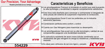 AMORTIGUADOR TRASERO GAS-A-JUST FORD EXPEDITION 2WD (INC. NIVELACIËN POR AIRE) (1997-2002) -LINCOLN NAVIGATOR 2WD (INC. NIVELACIËN POR AIRE) (1998-2002) KYB