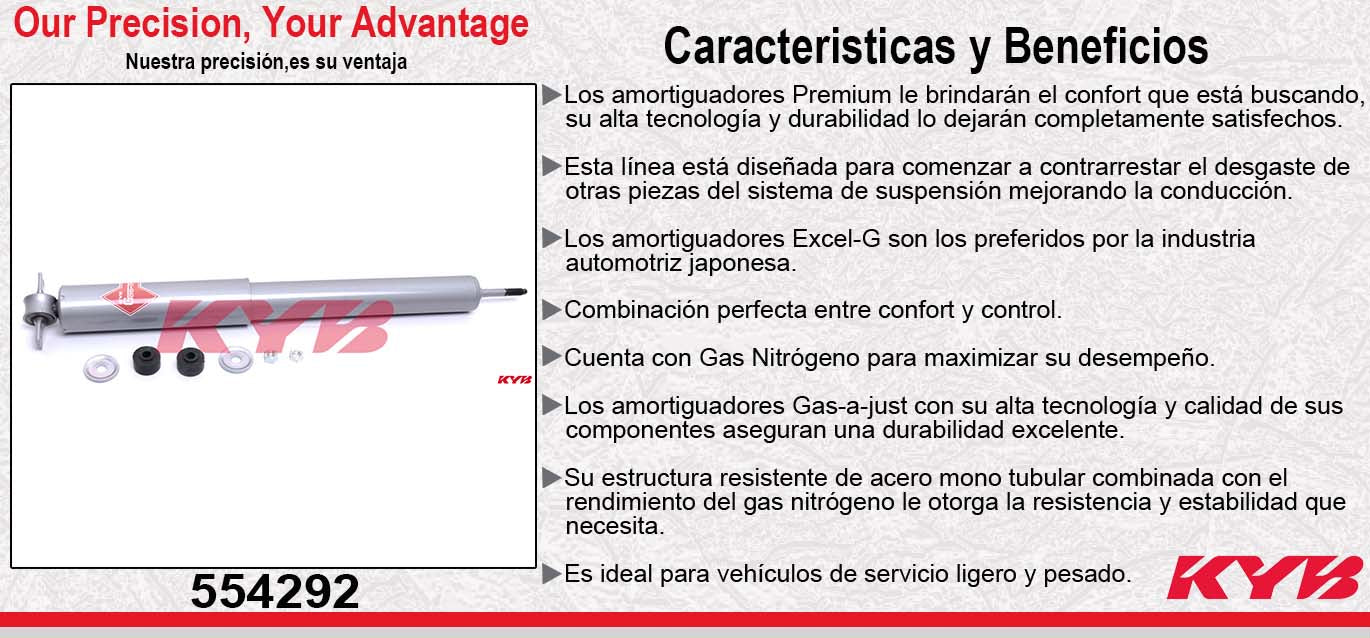 AMORTIGUADOR TRASERO GAS-A-JUST CHEV CAMARO Z28 IROC TODOS (1970-1981) KYB