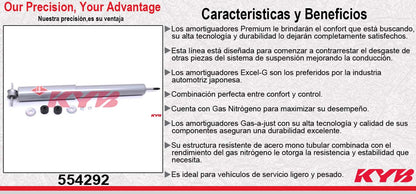 AMORTIGUADOR TRASERO GAS-A-JUST CHEV CAMARO Z28 IROC TODOS (1970-1981) KYB
