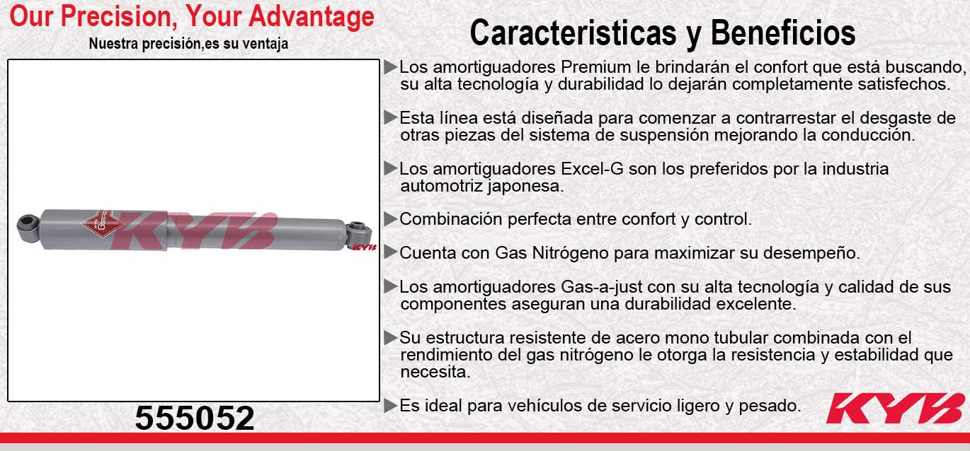 AMORTIGUADOR TRASERO GAS-A-JUST NISSAN XTERRA 4WD (2005-2007) KYB