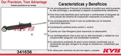 AMORTIGUADOR TRASERO DERECHO GAS EXCEL-G FORD THUNDERBIRD (2002-2005) - LINCOLN LS (2003-2005) KYB