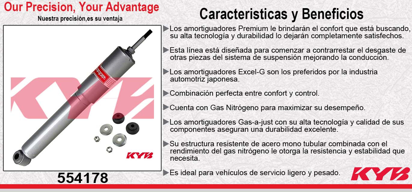AMORTIGUADOR DELANTERO GAS-A-JUST FORD ECONOLINE E150 (1992-2007) KYB