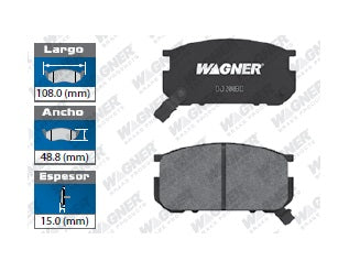 BALATA SEMIMETÁLICA DELANTERA TOYOTA COROLLA COUPE 1984-1986 / GTS 1985-1987 / CORONA WAGNER