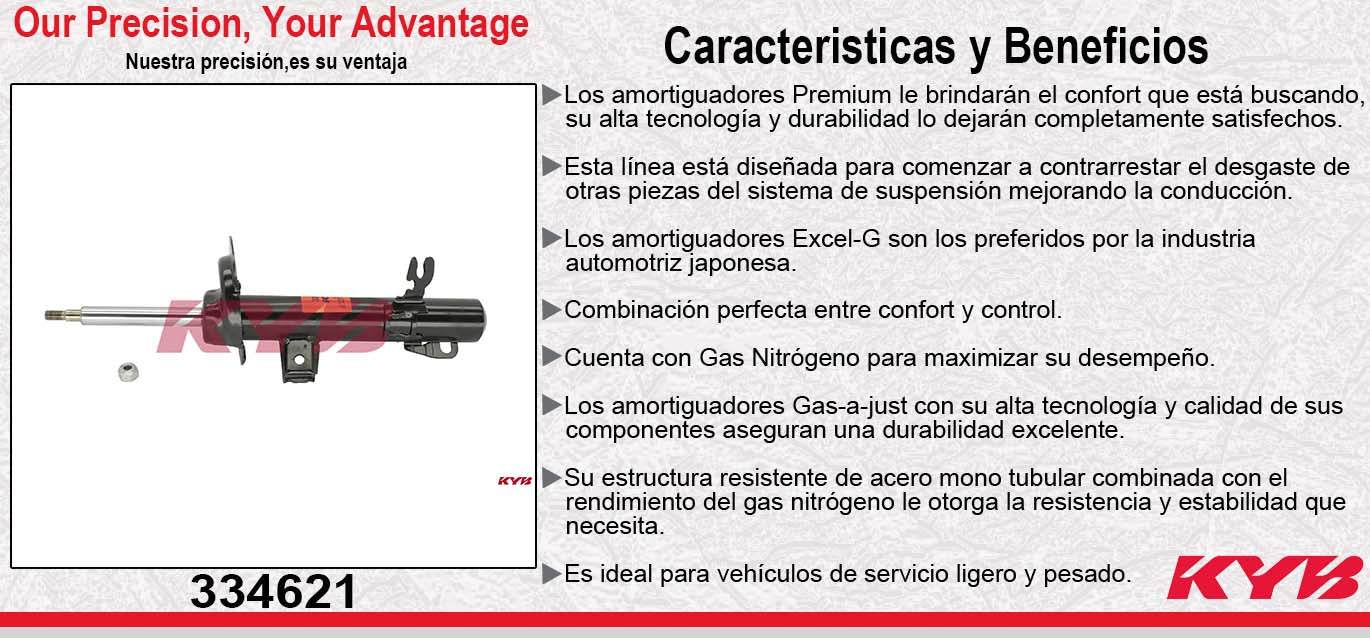 AMORTIGUADOR DELANTERO DERECHO GAS EXCEL-G MINI COOPER (2002-2013) KYB