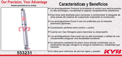 AMORTIGUADOR TRASERO DERECHO GAS-A-JUST VW VAN (2003-2009) - DERBY VAN (2003-2009) KYB