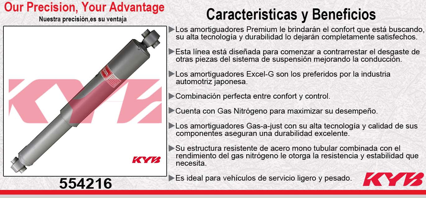 AMORTIGUADOR TRASERO GAS-A-JUST CHEV. P20 (1982-1991) KYB