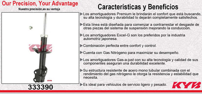 AMORTIGUADOR DELANTERO DERECHO GAS EXCEL-G NISSAN TIIDA SEDAN & HATCHBACK (2006-2010) KYB