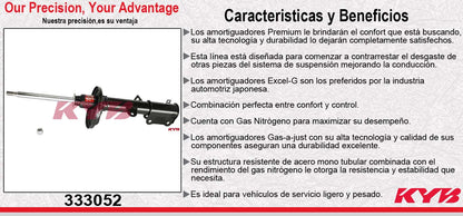 AMORTIGUADOR TRASERO IZQUIERDO GAS EXCEL-G TOYOTA COROLLA (1988-1992) KYB