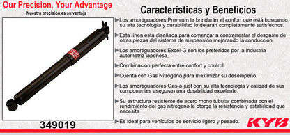 AMORTIGUADOR TRASERO GAS EXCEL-G PEUGEOT 208 (2014-2023). KYB