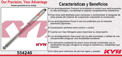 AMORTIGUADOR TRASERO GAS-A-JUST FORD PICK-UP F-250 Y F-350 SUPERDUTY 4X2 (1999-2004) KYB