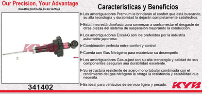 AMORTIGUADOR TRASERO GAS EXCEL-G HONDA RIDGELINE (2007-2010) KYB