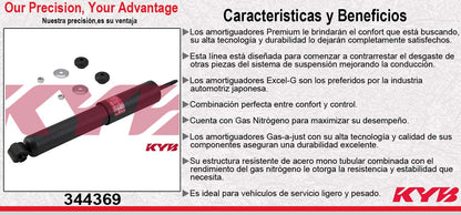AMORTIGUADOR TRASERO GAS EXCEL-G FORD ECONOLINE E150 Y CLUB WAGON (1992-2007) KYB