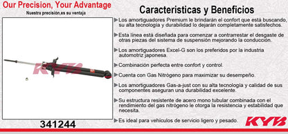 AMORTIGUADOR TRASERO GAS EXCEL-G CHEV CAVALIER Z24 TODOS (1995-2005) - PONTIAC. SUNFIRE TODOS (1999-2005) KYB