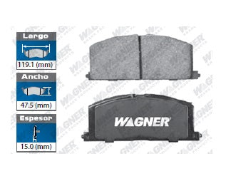 BALATA SEMIMETÁLICA DELANTERA CHEVROLET NOVA 1986-1987 / GEO PRISM 1989-1992 / TOYOTA CAMRY 1983-2008 / CELICA 1986-1989 / CELICA CONVERTIBLE 1987-1988 / CELICA GTS 1989 / CELICA ST 1990-1991 / COROLLA COUPE 1989-1992 / COROLLA GTS 1990-1992 / COROLLA WAG