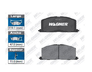 BALATA SEMIMETÁLICA DELANTERA CHEV NOVA 1986-1987- GEO PRISM 1989-1992 / TOYOTA CAMRY 1983-2008 / CELICA 1986-1989 / CELICA CONVERTIBLE 1987-1988 / CELICA GTS 1989 / CELICA ST 1990-1991 / COROLLA COUPE 1989-1992 / COROLLA GTS 1990-1992 / COROLLA WAGON 198
