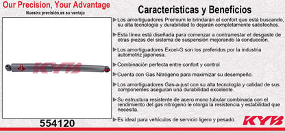 AMORTIGUADOR TRASERO GAS-A-JUST TOYOTA T100 4WD (1993-1998) KYB