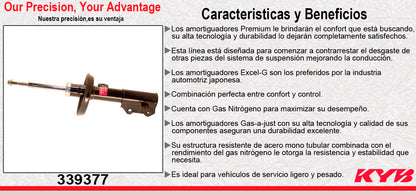 AMORTIGUADOR DELANTERO DERECHO GAS EXCEL-G BUICK LACROSSE EXC. SUSP. SPORT Y AUTONIVELANTE (2010-2013) KYB