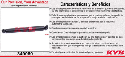 AMORTIGUADOR TRASERO GAS EXCEL-G FORD TRANSIT (2007-2015). KYB