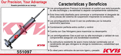 AMORTIGUADOR DELANTERO GAS-A-JUST CHEVBCAMARO Z28, IROC TODOS (1993-2002) KYB