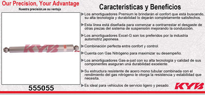 AMORTIGUADOR TRASERO GAS-A-JUST CHEV SILVERADO O SIERRA PICK UP [SOLO MODELOS 2WD-4WD] TODOS (EXC. CLASSIC SERIES, HEAVY DUTY Y SUSP. ELECTRONICA) (2007-2010) - CHEVROLET CHEYENNE 2WD-4WD (2007-2011) KYB