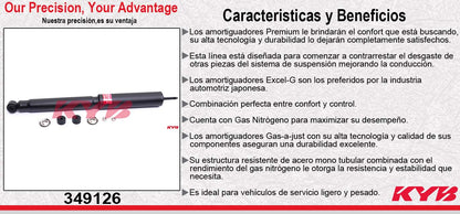 AMORTIGUADOR DELANTERO GAS EXCEL-G ISUZU ELF 300 (2009-2012) - ISUZU ELF 300 (2006-2008) KYB