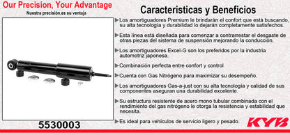 AMORTIGUADOR DELANTERO GAS-A-JUST NISSAN PICK UP NP300 2WD (2012-2015) KYB