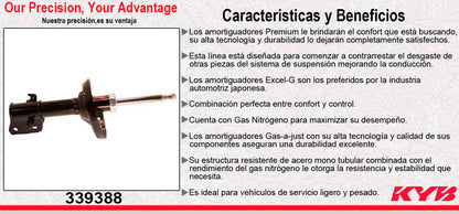 AMORTIGUADOR DELANTERO IZQUIERDO GAS EXCEL-G SUBARU IMPREZA EXC. WRX STI (2013-2014). KYB