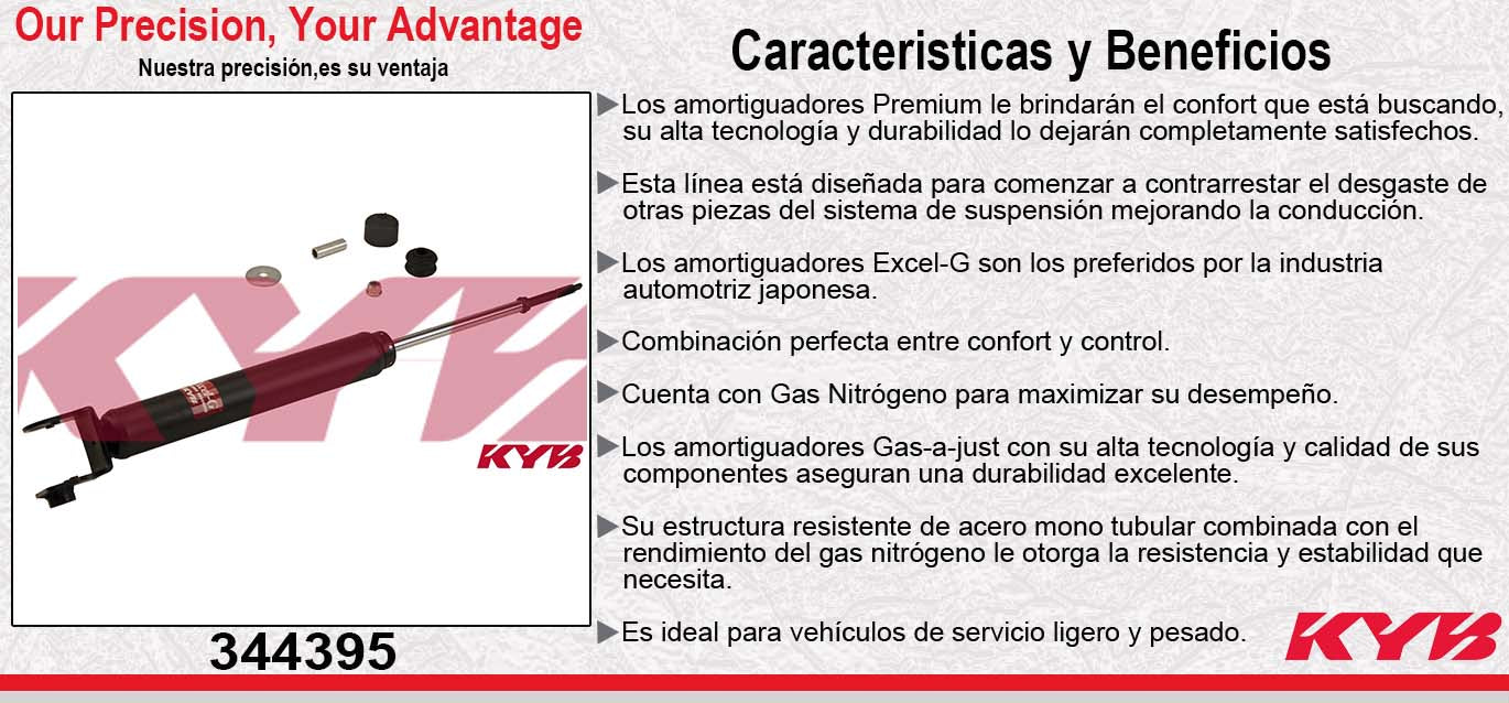 AMORTIGUADOR TRASERO GAS EXCEL-G NISSAN ALTIMA PARA 3.5 (2002-2006) KYB