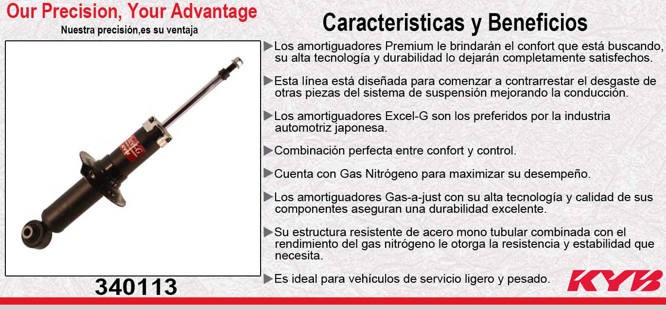 AMORTIGUADOR TRASERO GAS EXCEL-G SUBARU BRZ PREMIUM (2016-2018). KYB