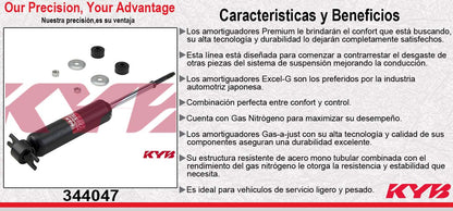 AMORTIGUADOR DELANTERO GAS EXCEL-G DODGE RAM D50 (1979-1993) - MITSUBISHI PICK-UP (1979-1996) KYB