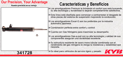 AMORTIGUADOR TRASERO IZQUIERDO GAS EXCEL-G BMW X5 (2014-2018) - X6 (2015-2019). KYB