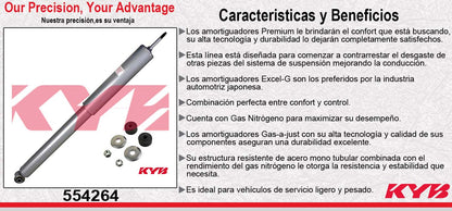 AMORTIGUADOR DELANTERO GAS-A-JUST JEEP WRANGLER (1987-1995). KYB
